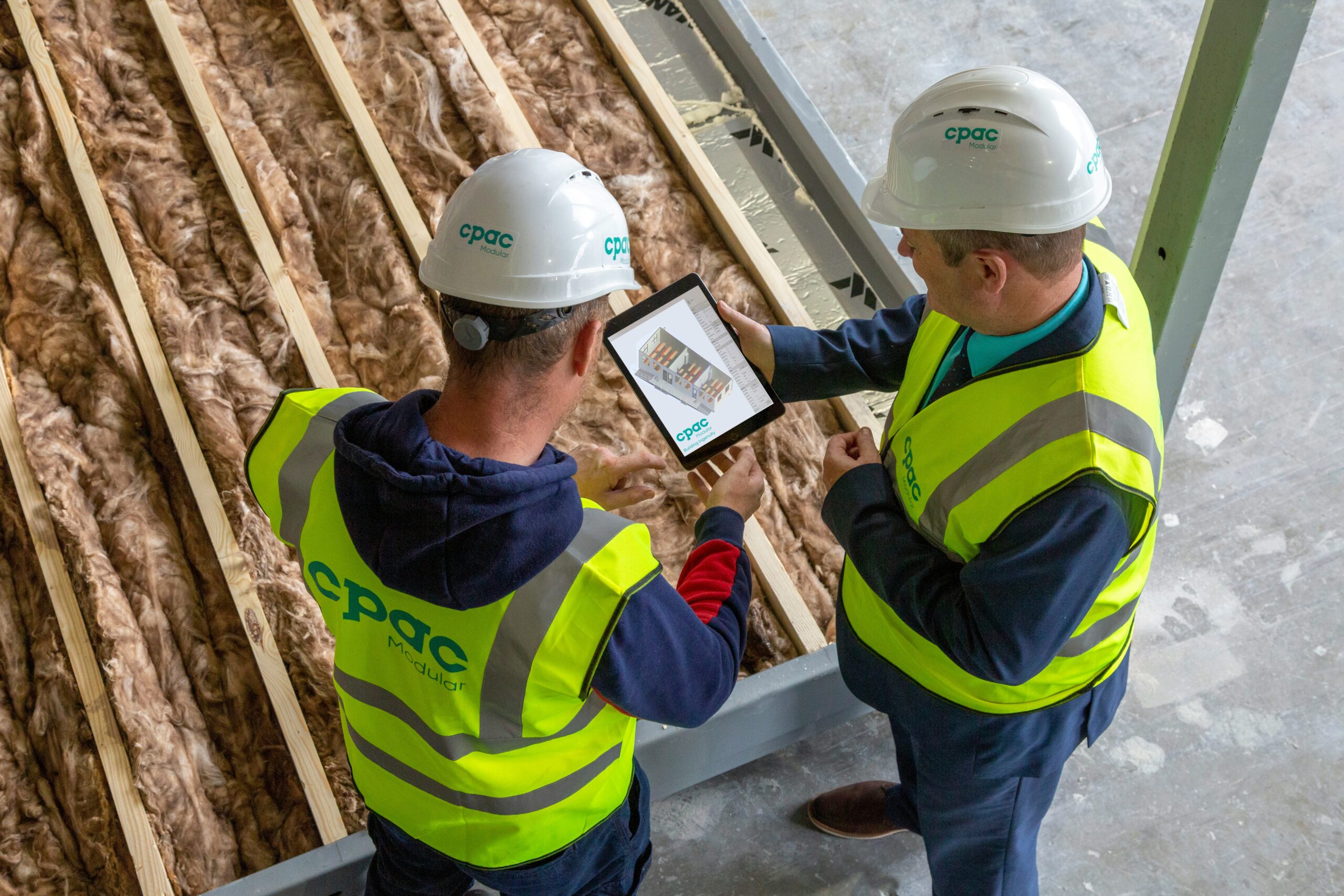 Construction crew on site, construction business funding